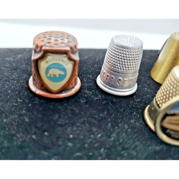 Vintage Metal Thimbles Lot of 5 See photos and details - Picture 6 of 11